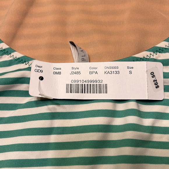 NWT J Crew one piece swim suit. Beautiful, flattering cut. - Picture 3 of 4